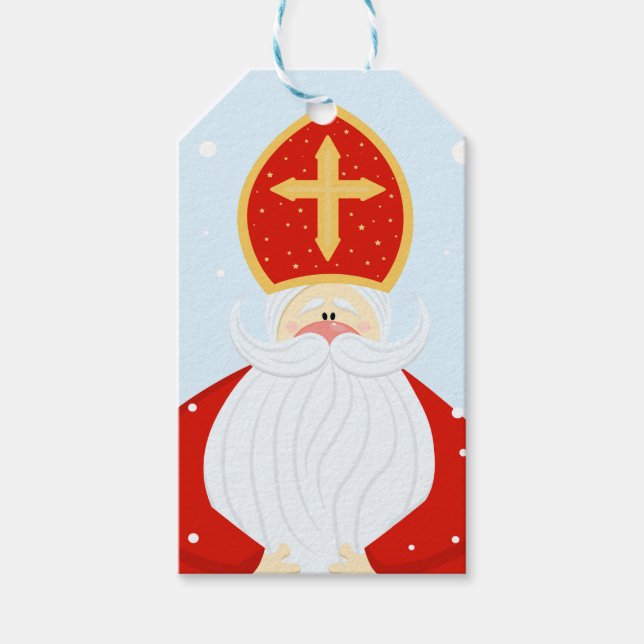 Cute Saint Nicholas    Gift Tags (Front)