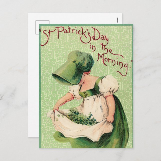 cute Saint Patrick's Day girl Holiday (Front/Back)
