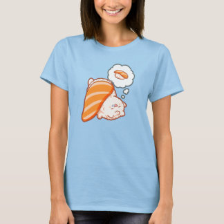 Cute Sake Neko Salmon Sushi Cat Foodie Gift T-Shirt