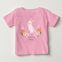 Cute Sakura and White Rabbit Pink Japanese Style c