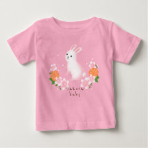 Cute Sakura and White Rabbit Pink Japanese Style c