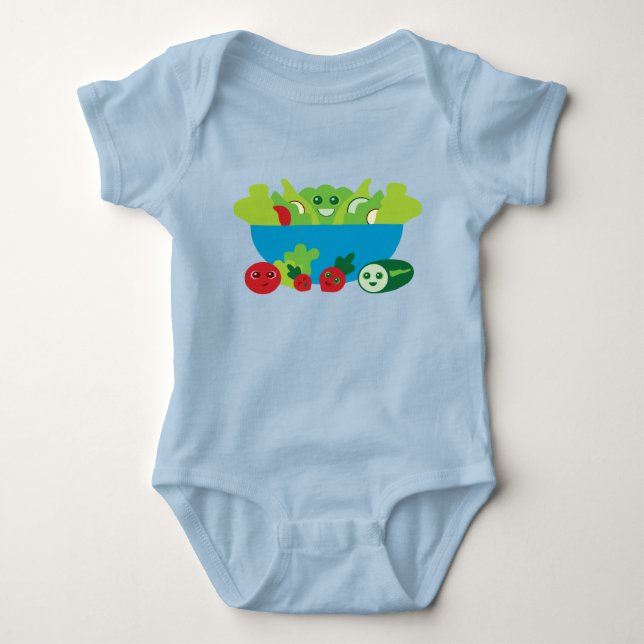 Cute Salad Baby Bodysuit (Front)