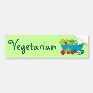 Cute Salad Bumper Sticker
