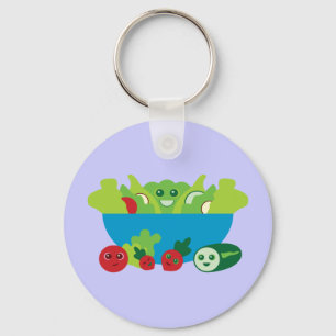 Cute Salad Key Ring