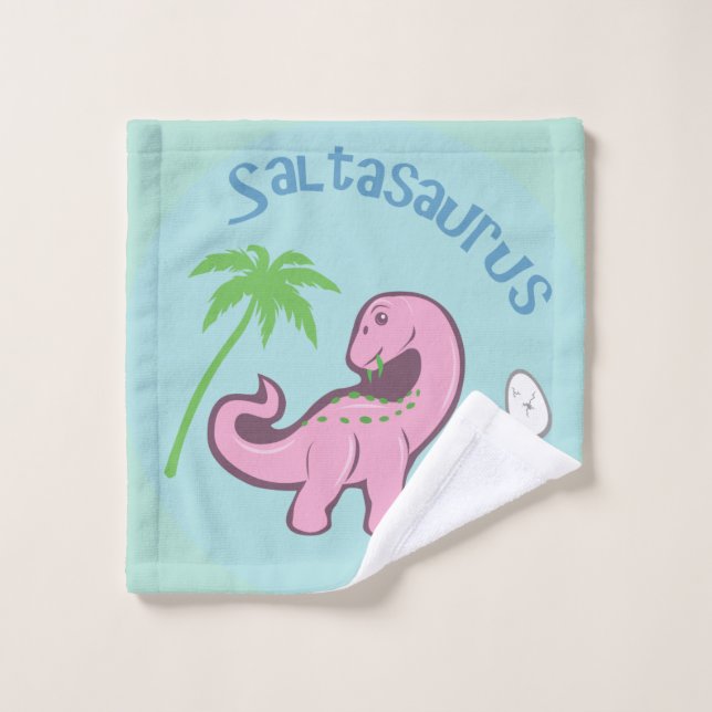 Cute Saltasaurus Wash Cloth (Wash Cloth)