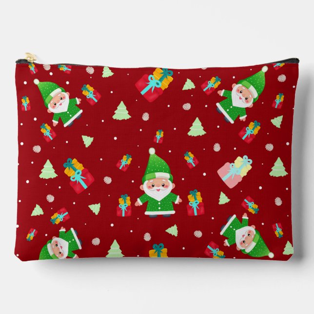 Cute Santa Accessory Pouch (Front)