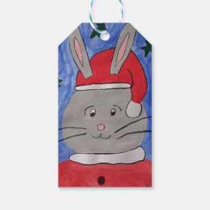 Cute Santa Bunny Gift Tags