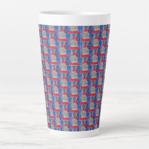 Cute Santa Bunny Latte Mug