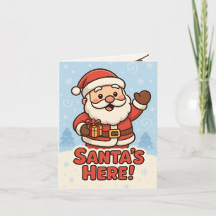 Cute Santa Christmas Card