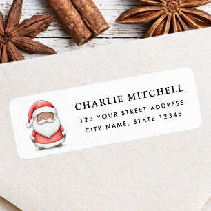 Cute Santa Christmas holiday return address