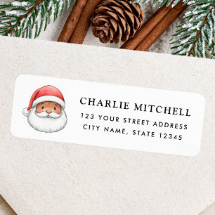 Cute Santa Christmas holiday return address
