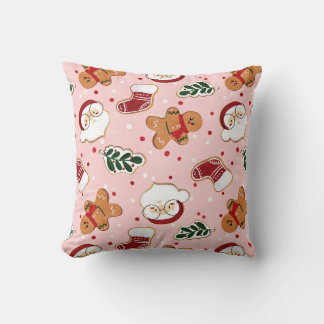 Cute Santa & Christmas Pattern Paper Cushion