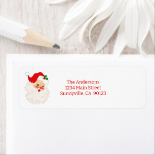 Cute Santa Christmas Return Address