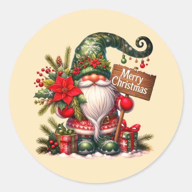 Cute Santa Christmas stickers  (Front)