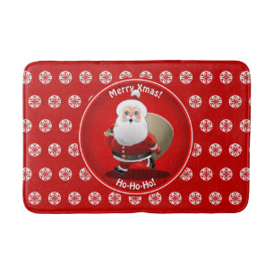 Cute Santa Claus Bath Mat