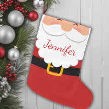 Cute Santa Claus Beard And Belt Personalised