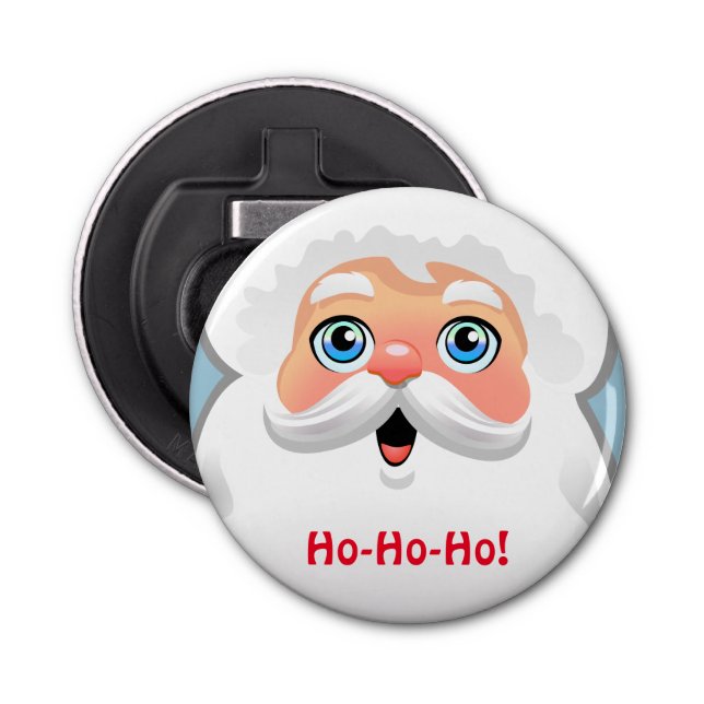 Cute Santa Claus Cartoon Bottle Opener (Front)