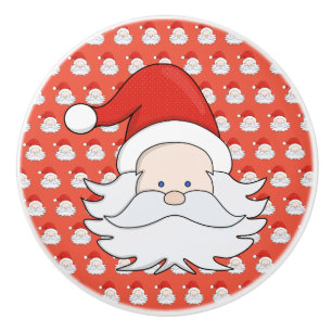 Cute Santa Claus Ceramic Knob