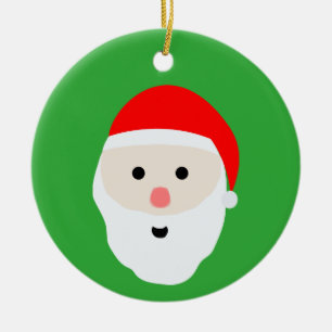 Cute Santa Claus Ceramic Ornament