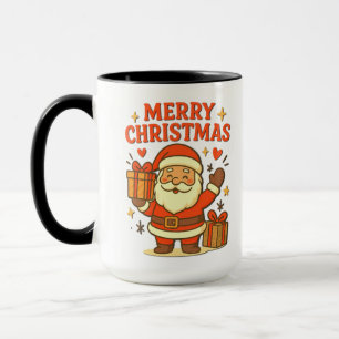 Cute Santa Claus Christmas Art – Merry Christmas Mug