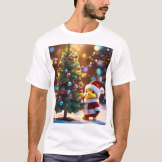 Cute Santa Claus Christmas Art T-Shirt