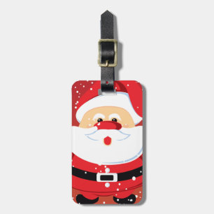 Cute Santa Claus Christmas custom Luggage Tag