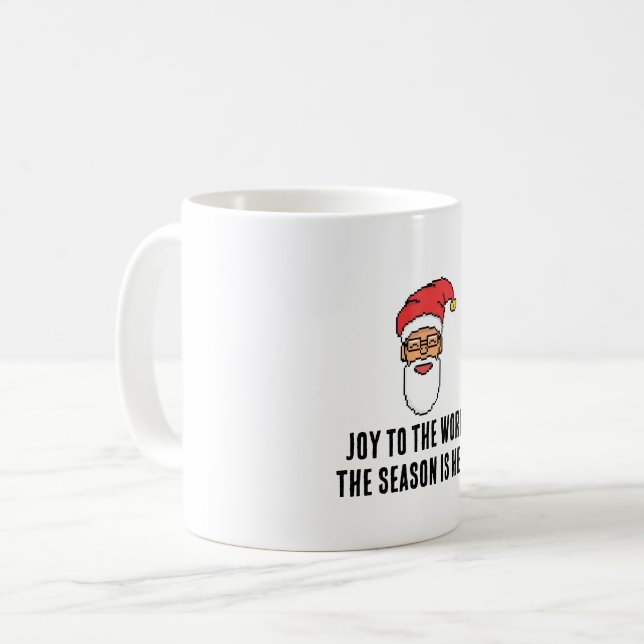 Cute Santa Claus Christmas Design Coffee Mug (Front Left)