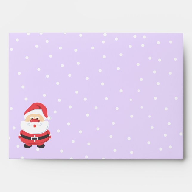 Cute Santa Claus Christmas Envelope (Front)