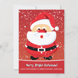 Cute Santa Claus Christmas holiday corporate