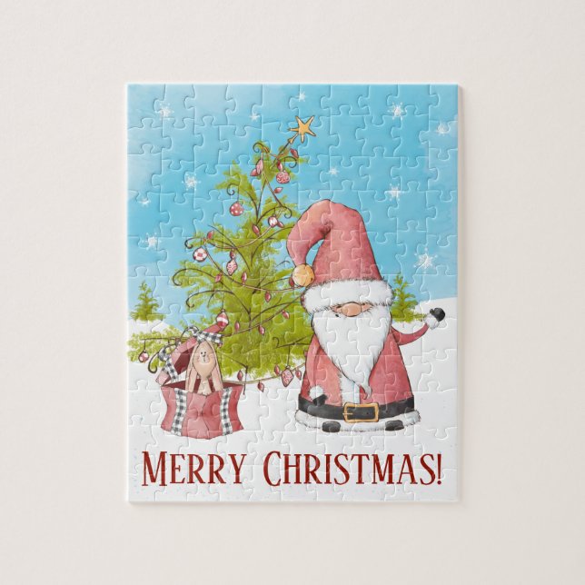 Cute Santa Claus Christmas Jigsaw Puzzle (Vertical)