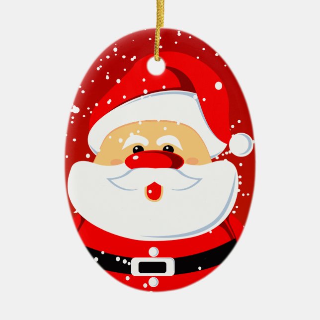 Cute Santa Claus Christmas ornament (Front)