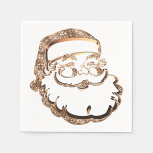 Cute Santa Claus Father Christmas Party Napkin