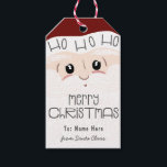Cute Santa Claus Ho Ho Ho Merry Christmas Gift Tags<br><div class="desc">Cute Santa Claus Ho Ho Ho Merry Christmas Gift Tags From Santa this Christmas Holiday Gift Tags. You can add a custom name, or leave them blank to fill out the recipient's name at home. Makes a fun cute and authentic gift from Santa, with his jolly Cheerful, Holiday look! In...</div>