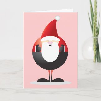 Cute Santa Claus Holiday Card