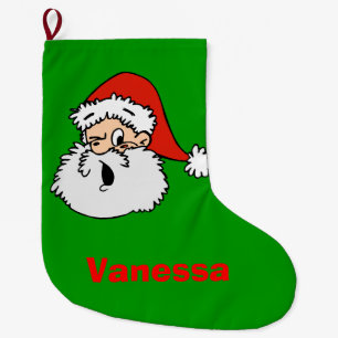 Cute Santa Claus Kids Christmas Stocking