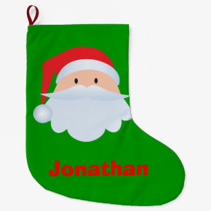 Cute Santa Claus Kids Christmas Stocking
