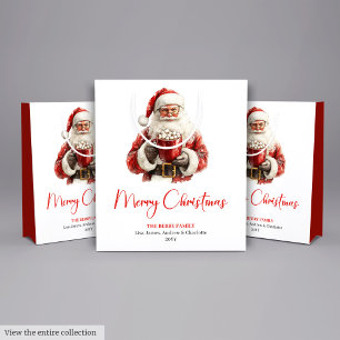Cute Santa Claus Kids Festive Merry Christmas Bag