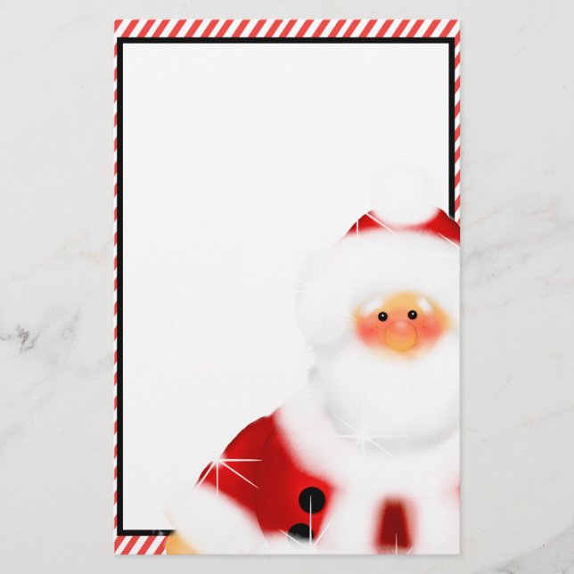 Cute Santa Claus Stationary Stationery (Front)