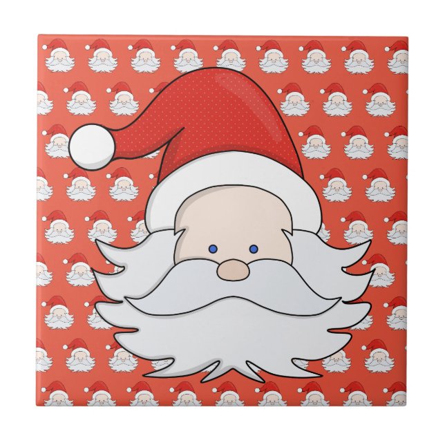 Cute Santa Claus Tile (Front)
