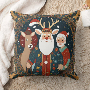 Cute Santa Deer  Cushion