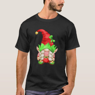 Cute Santa Elf Gnomie Grandma Funny Family Christm T-Shirt