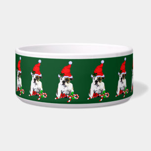 Cute Santa English Bulldog Christmas