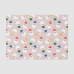 Cute Santa Faces Christmas Pattern Tissue Paper<br><div class="desc">Bring a whimsical touch to your holiday season with this adorable pattern featuring playful Santa faces in a variety of bright hats. The cheerful design is perfect for spreading festive joy and brightening up your holiday projects.</div>