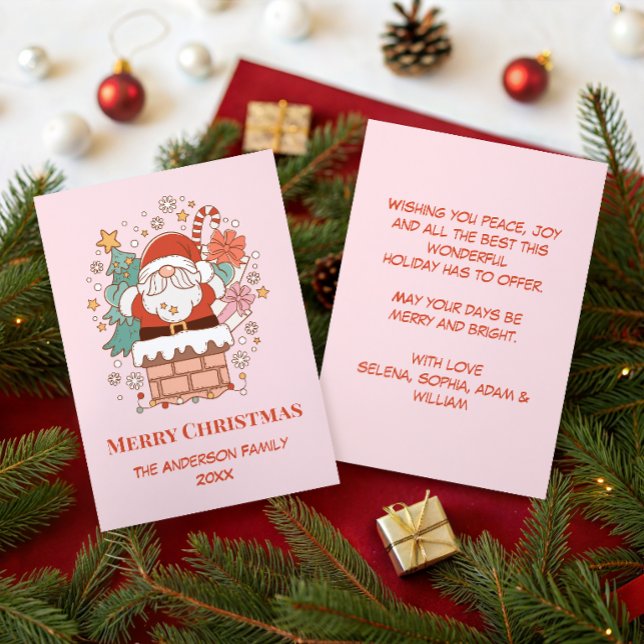 Cute Santa Gnome Christmas Card (Creator Uploaded)