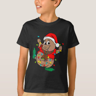 Cute Santa Gus Christmas Lights  T-Shirt