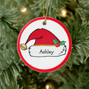 Cute Santa Helper Personalised Christmas Ornament