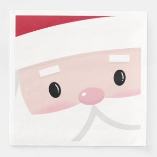 Cute Santa Klaus Face Napkin