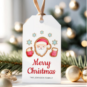 Cute Santa Merry Christmas  Gift Tags