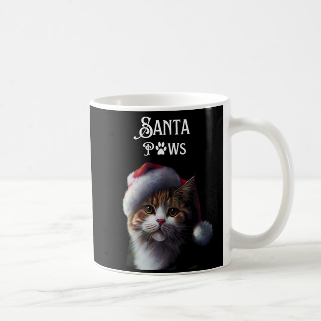 Cute Santa Paws Christmas    Coffee Mug (Right)