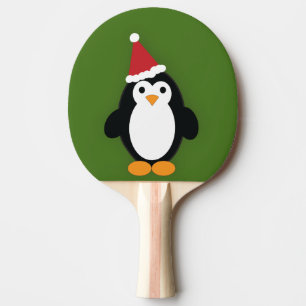 Cute Santa Penguin Ping Pong Paddle